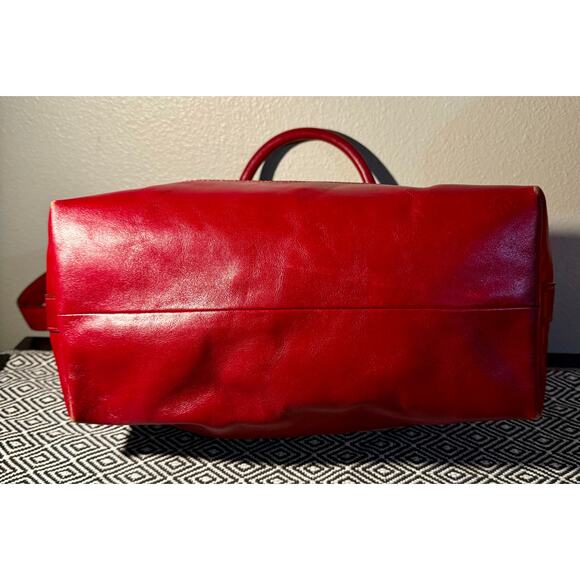 Coach Womens Bag Red Signature C Molly Satchel Shoulder Vintage Handbag Purse - Picture 3 of 12